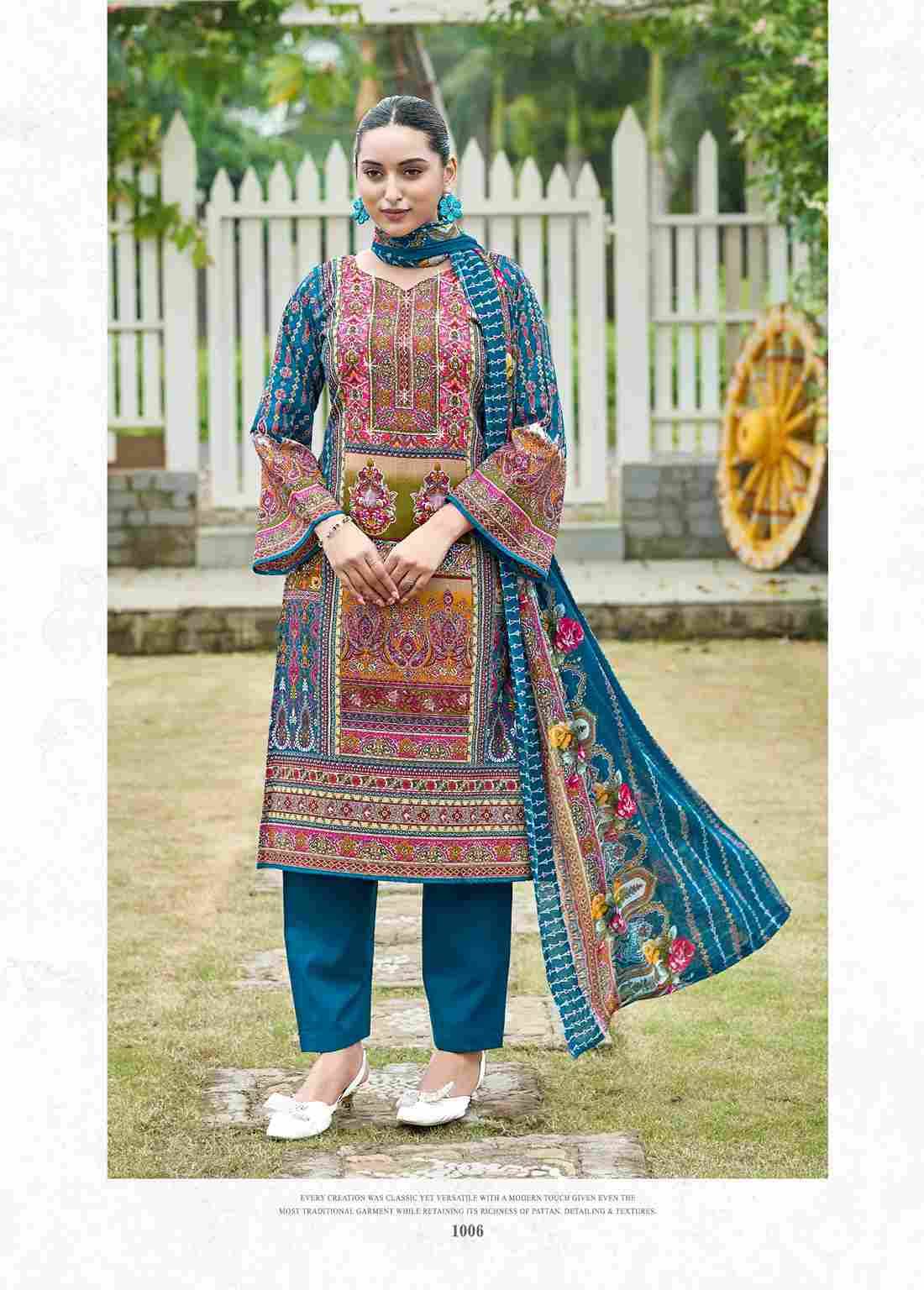 Royal Queen Vol-1 By Chetak Fashion 1001 To 1008 Series Beautiful Festive Suits Colorful Stylish Fancy Casual Wear & Ethnic Wear Cambric Cotton Print Dresses At Wholesale Price