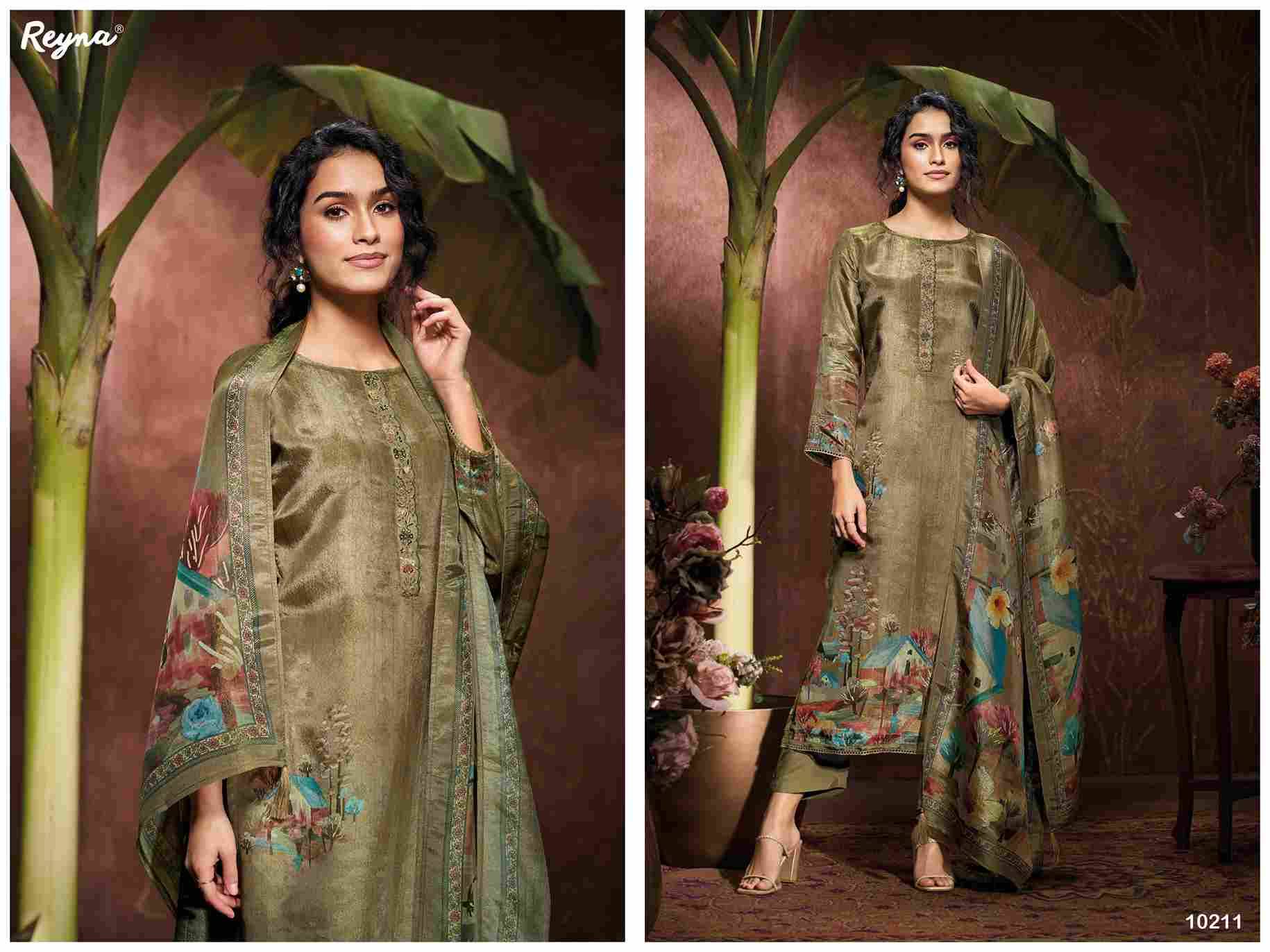 Garima By Reyna 10209 To 10212 Series Beautiful Festive Suits Colorful Stylish Fancy Casual Wear & Ethnic Wear Pure Bemberg Tissue Dresses At Wholesale Price