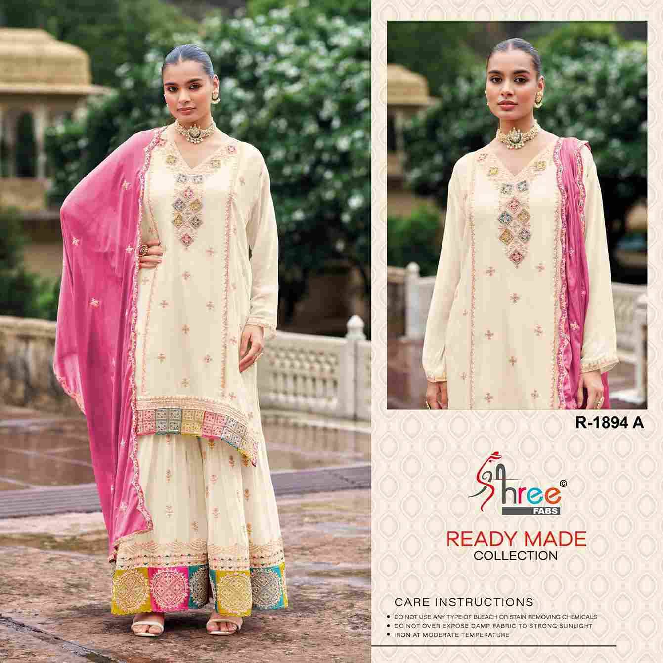 Shree Fabs Hit Design R-1894 Colours By Shree Fabs R-1894-A To R-1894-D Series Designer Pakistani Suits Collection Beautiful Stylish Fancy Colorful Party Wear & Occasional Wear Chinnon Dresses At Wholesale Price