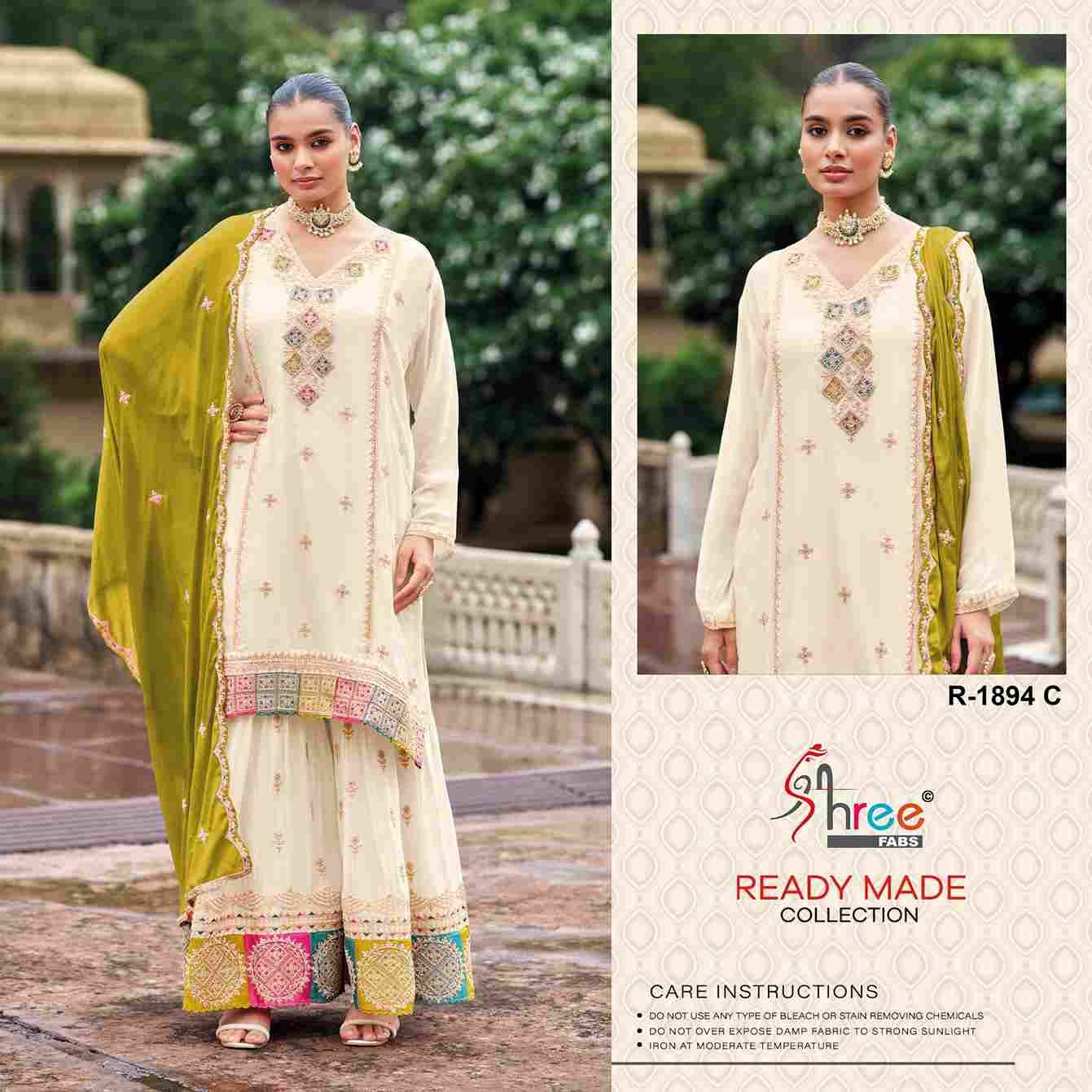 Shree Fabs Hit Design R-1894 Colours By Shree Fabs R-1894-A To R-1894-D Series Designer Pakistani Suits Collection Beautiful Stylish Fancy Colorful Party Wear & Occasional Wear Chinnon Dresses At Wholesale Price