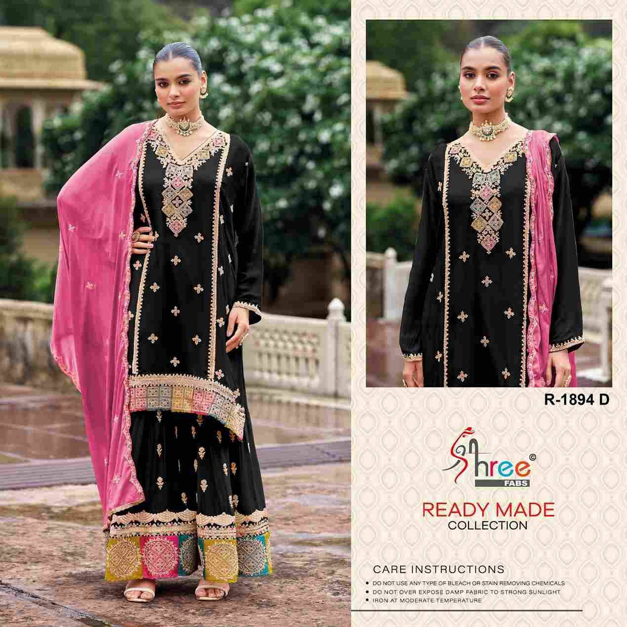 Shree Fabs Hit Design R-1894 Colours By Shree Fabs R-1894-A To R-1894-D Series Designer Pakistani Suits Collection Beautiful Stylish Fancy Colorful Party Wear & Occasional Wear Chinnon Dresses At Wholesale Price
