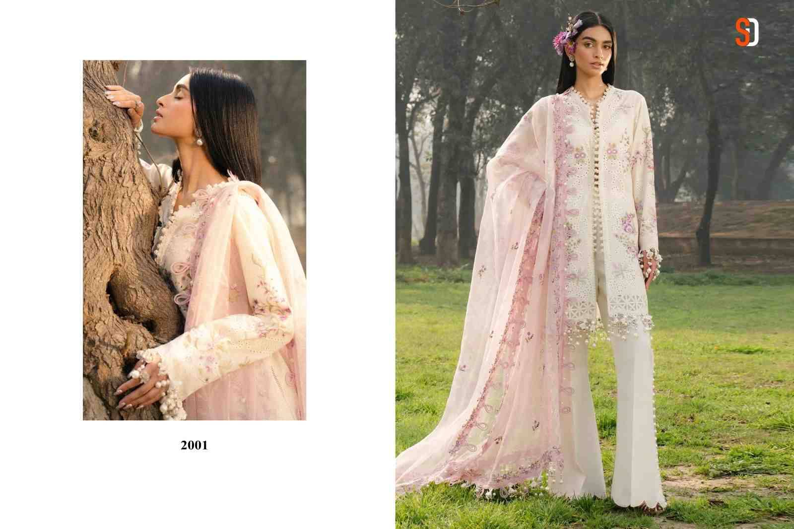 Ombre Vol-2 By Shraddha Designer 2001 To 2004 Series Beautiful Festive Suits Colorful Stylish Fancy Casual Wear & Ethnic Wear Pure Cotton Embroidered Dresses At Wholesale Price