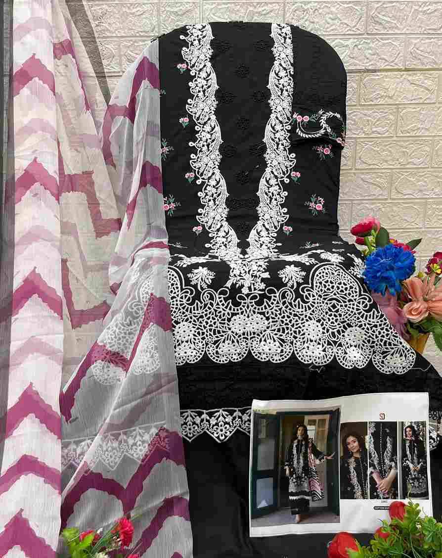 Ombre Vol-2 By Shraddha Designer 2001 To 2004 Series Beautiful Festive Suits Colorful Stylish Fancy Casual Wear & Ethnic Wear Pure Cotton Embroidered Dresses At Wholesale Price