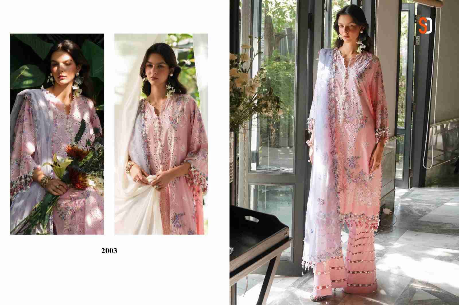 Ombre Vol-2 By Shraddha Designer 2001 To 2004 Series Beautiful Festive Suits Colorful Stylish Fancy Casual Wear & Ethnic Wear Pure Cotton Embroidered Dresses At Wholesale Price