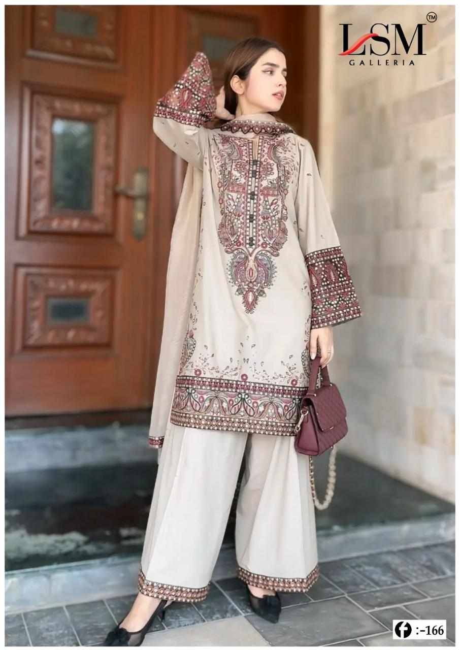 Firdous Queen Vol-16 By Lsm Galleria 161 To 166 Series Beautiful Stylish Festive Suits Fancy Colorful Casual Wear & Ethnic Wear & Ready To Wear Pure Lawn Print Dresses At Wholesale Price