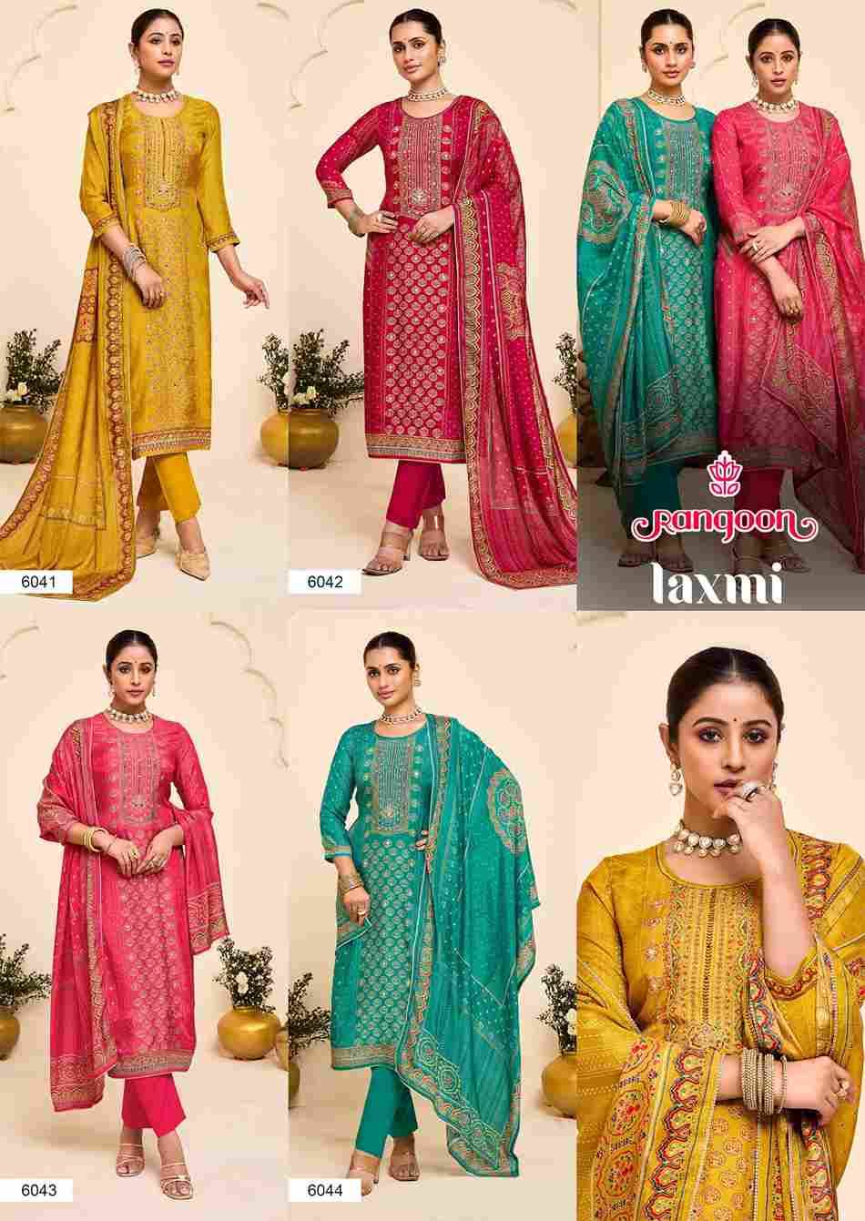Laxmi By Rangoon 6041 To 6044 Series Beautiful Festive Suits Colorful Stylish Fancy Casual Wear & Ethnic Wear Pure Muslin Dresses At Wholesale Price