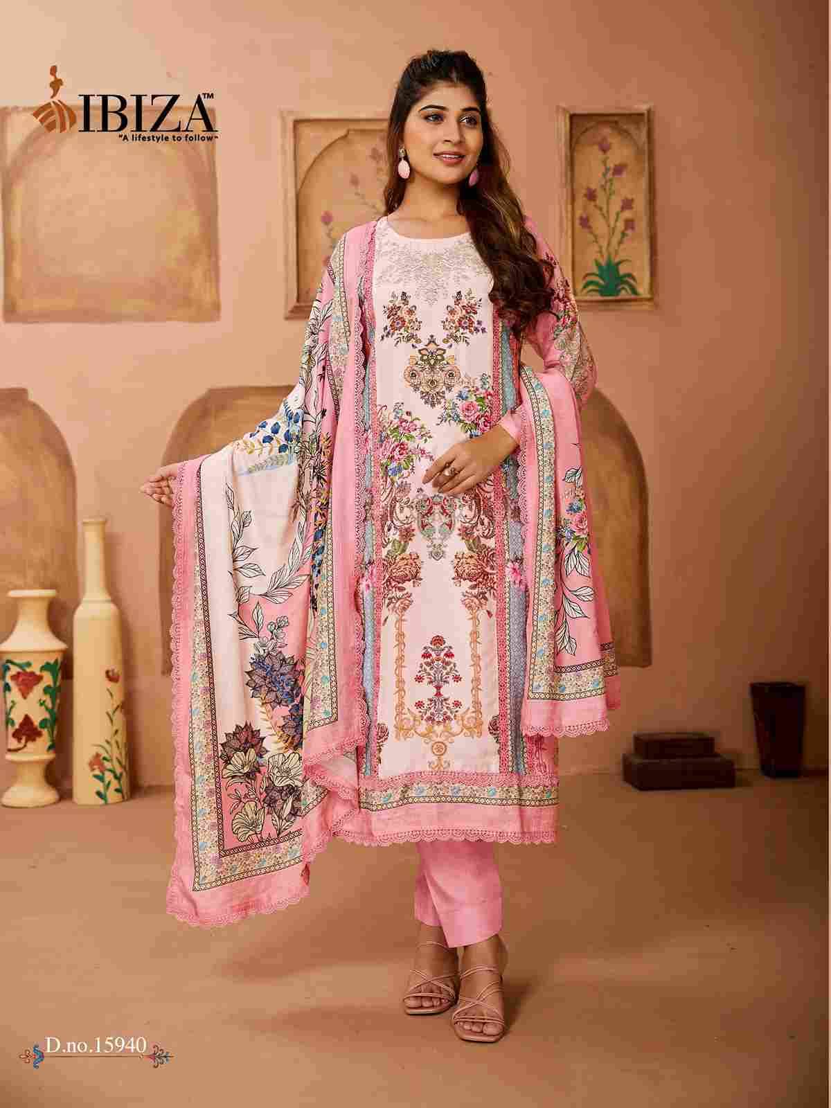 Rangrez By Ibiza 15940 To 15943 Series Designer Festive Suits Beautiful Fancy Stylish Colorful Party Wear & Occasional Wear Pure Muslin Dresses At Wholesale Price