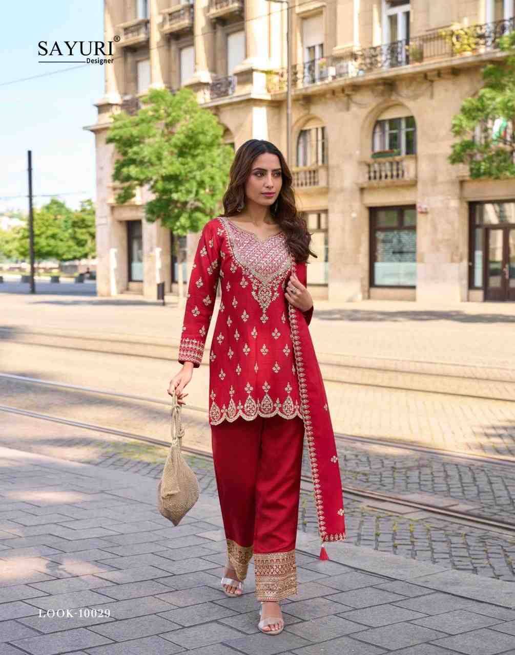 Mumtaz By Sayuri 10029 To 10031 Series Beautiful Festive Suits Colorful Stylish Fancy Casual Wear & Ethnic Wear Premium Silk Embroidery Dresses At Wholesale Price