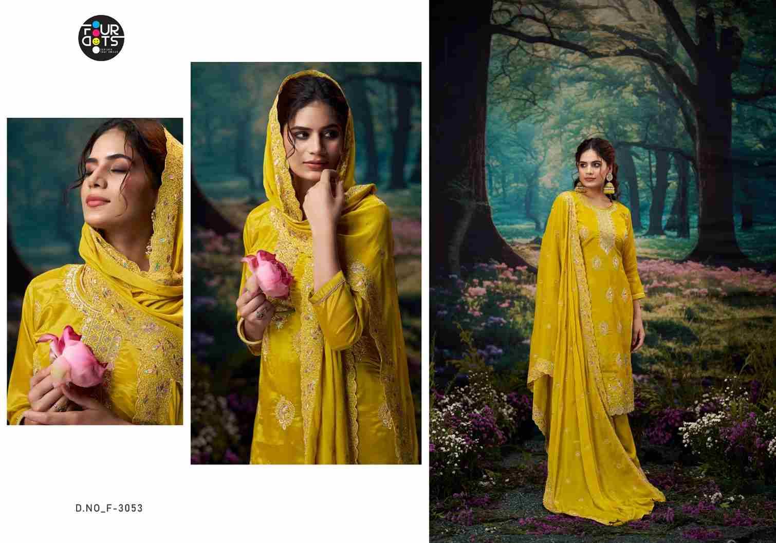 Lipika By Four Dots 3051 To 3054 Series Designer Stylish Fancy Colorful Beautiful Party Wear & Ethnic Wear Collection Organza Dresses At Wholesale Price