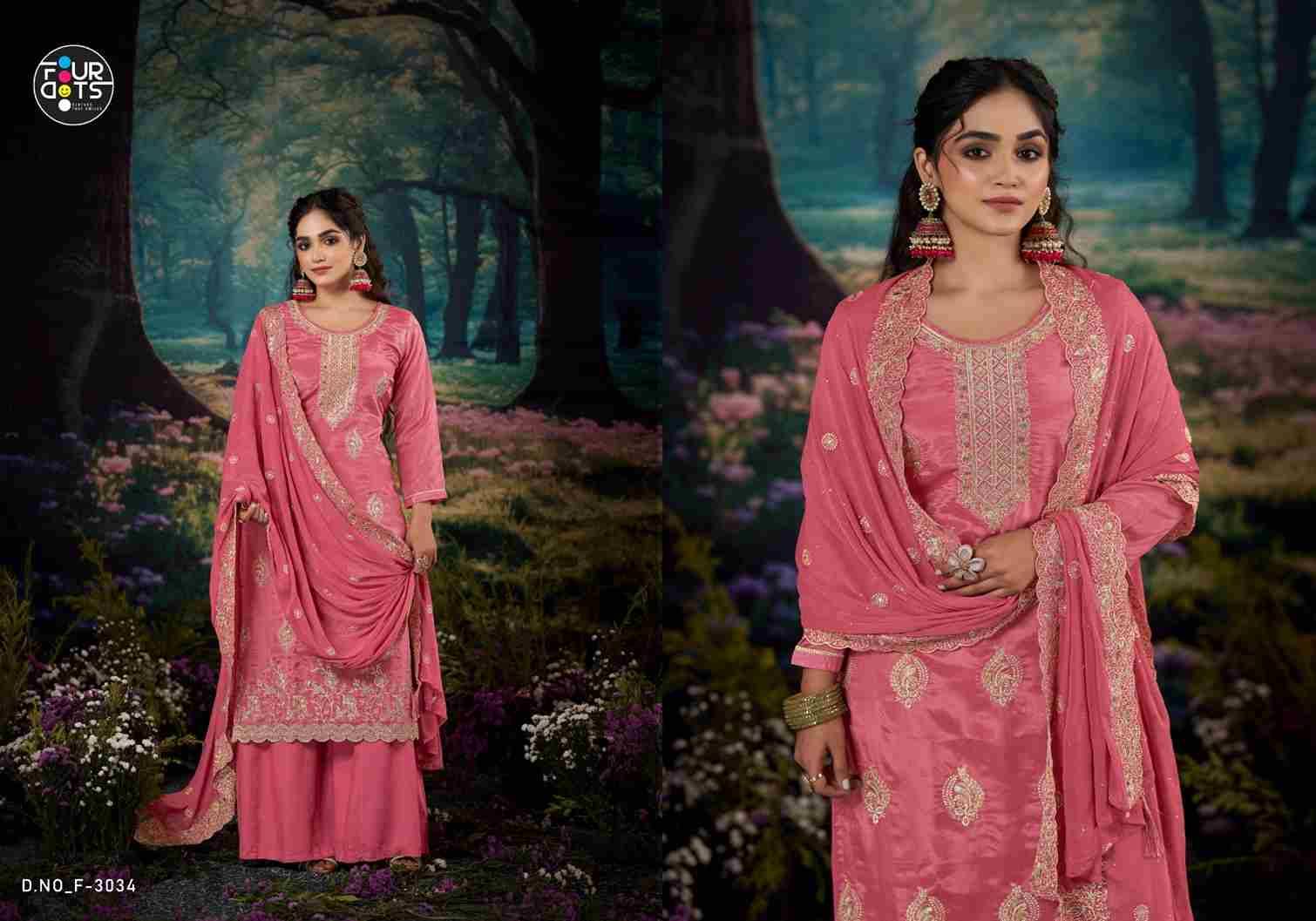 Lipika By Four Dots 3051 To 3054 Series Designer Stylish Fancy Colorful Beautiful Party Wear & Ethnic Wear Collection Organza Dresses At Wholesale Price