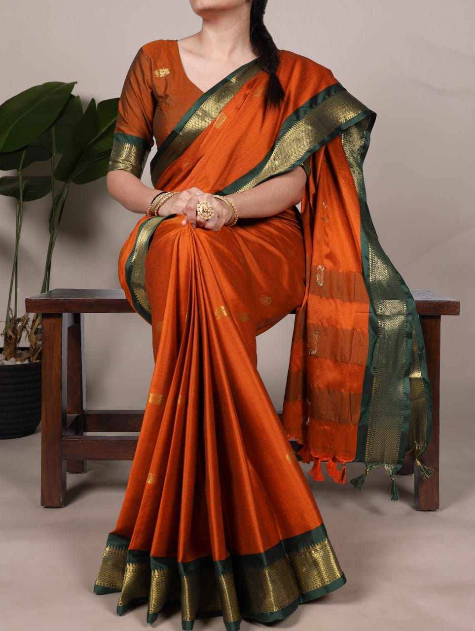 7406 By Fashid Wholesale 7406-A To 7406-D Series Indian Traditional Wear Collection Beautiful Stylish Fancy Colorful Party Wear & Occasional Wear Cotton Silk Sarees At Wholesale Price