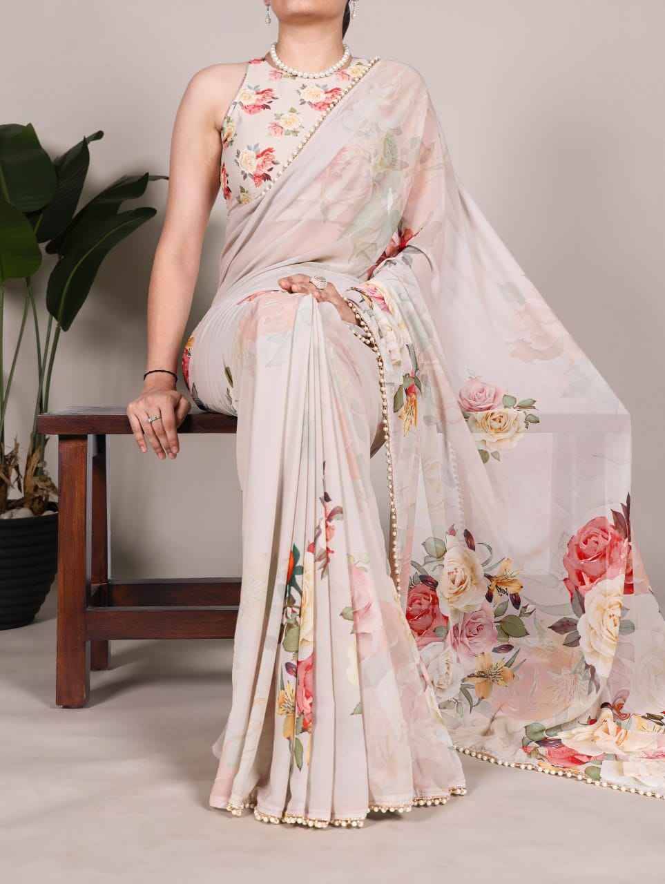 Nirzari By Fashid Wholesale 7007-A To 7007-L Series Indian Traditional Wear Collection Beautiful Stylish Fancy Colorful Party Wear & Occasional Wear Georgette Sarees At Wholesale Price