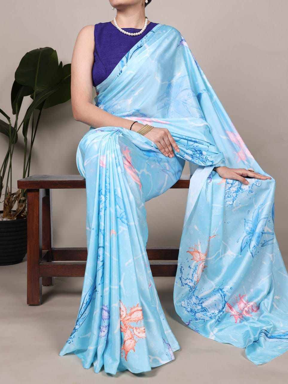 7003 By Fashid Wholesale 7003-A To 7003-F Series Indian Traditional Wear Collection Beautiful Stylish Fancy Colorful Party Wear & Occasional Wear Satin Silk Sarees At Wholesale Price
