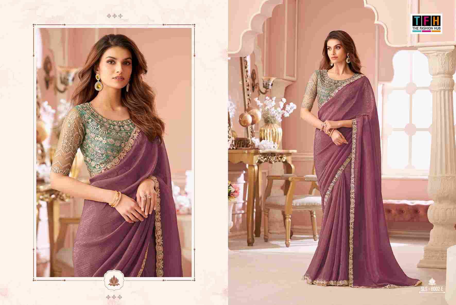 Salsa Style 8002 Colours By TFH 8002-A To 8002-F Series Indian Traditional Wear Collection Beautiful Stylish Fancy Colorful Party Wear & Occasional Wear Georgette Sarees At Wholesale Price
