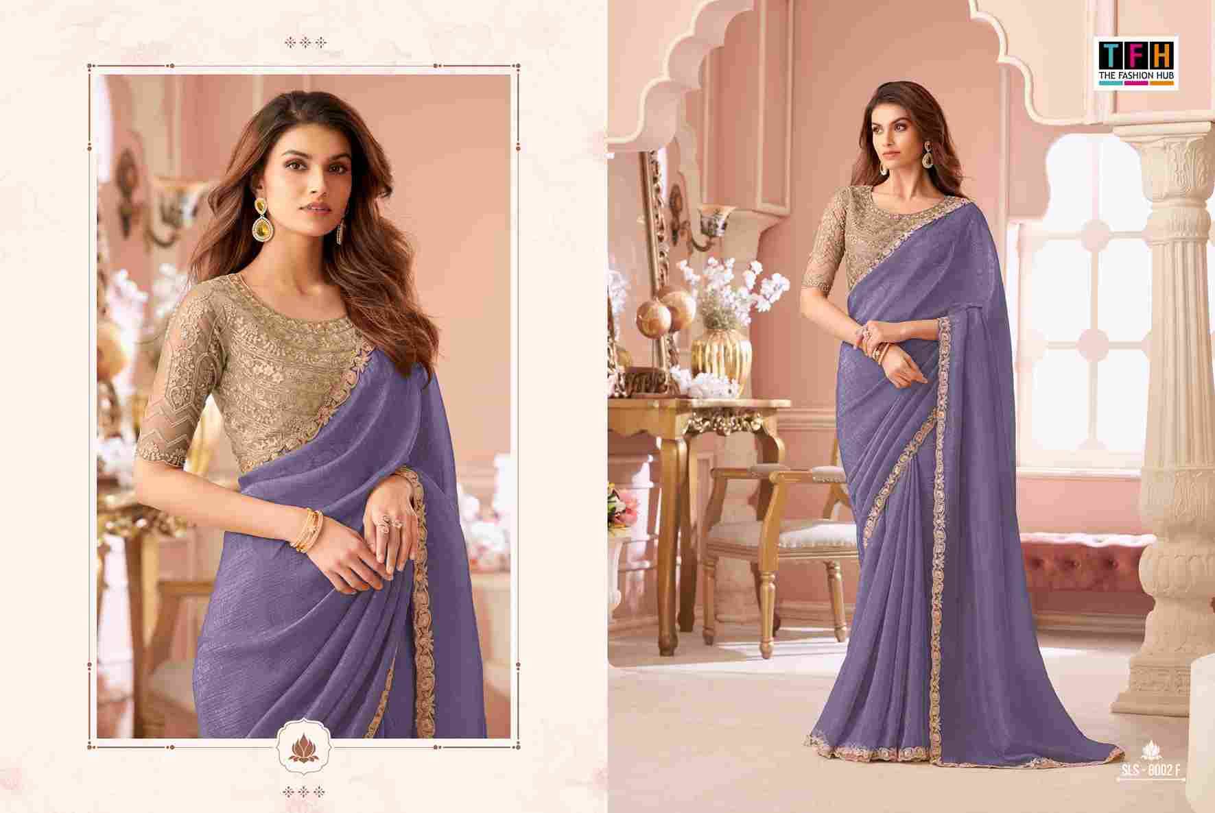 Salsa Style 8002 Colours By TFH 8002-A To 8002-F Series Indian Traditional Wear Collection Beautiful Stylish Fancy Colorful Party Wear & Occasional Wear Georgette Sarees At Wholesale Price