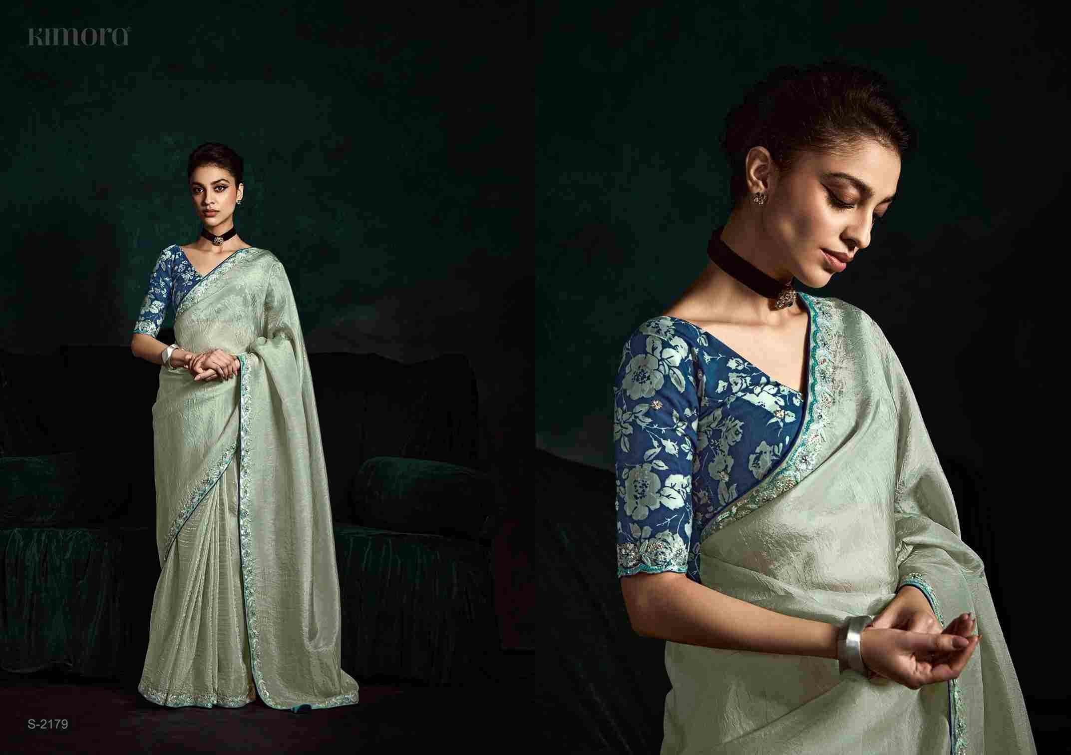 Rangat 2179 By Kimora Fashion 2179 To 2179-D Series Indian Traditional Wear Collection Beautiful Stylish Fancy Colorful Party Wear & Occasional Wear Organza Sarees At Wholesale Price