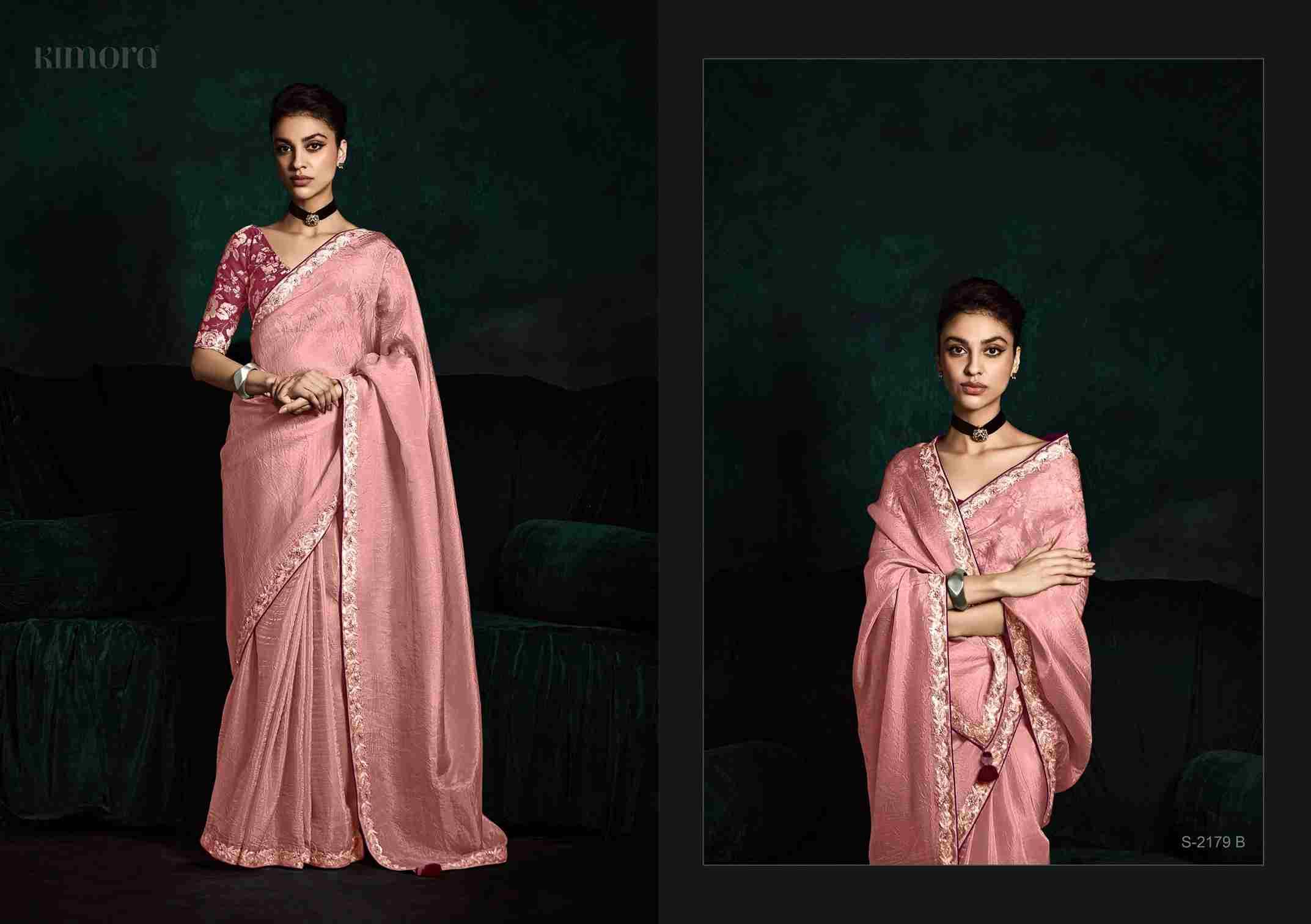 Rangat 2179 By Kimora Fashion 2179 To 2179-D Series Indian Traditional Wear Collection Beautiful Stylish Fancy Colorful Party Wear & Occasional Wear Organza Sarees At Wholesale Price