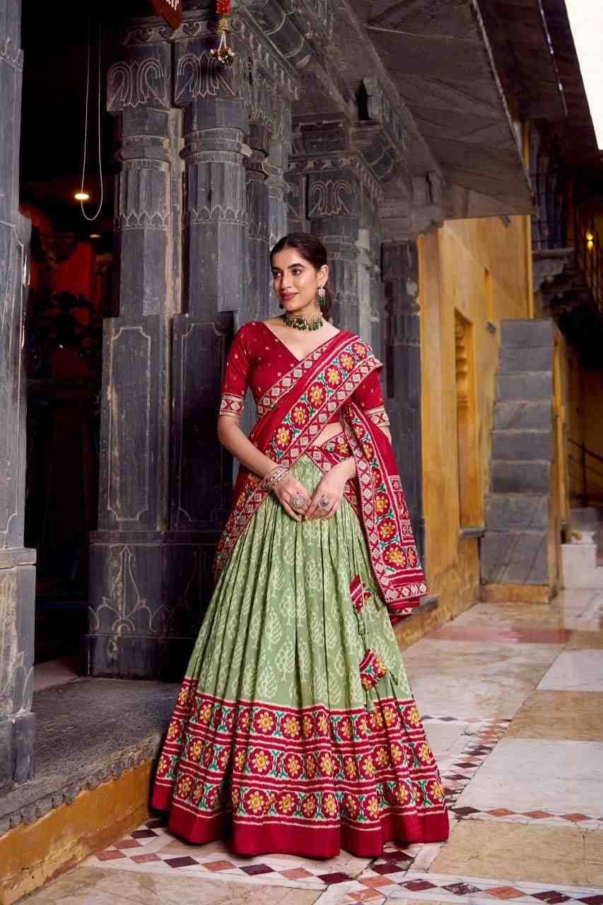 Vasaavi By Fashid Wholesale 1246-A To 1246-D Series Designer Beautiful Collection Occasional Wear & Party Wear Tussar Silk Lehengas At Wholesale Price
