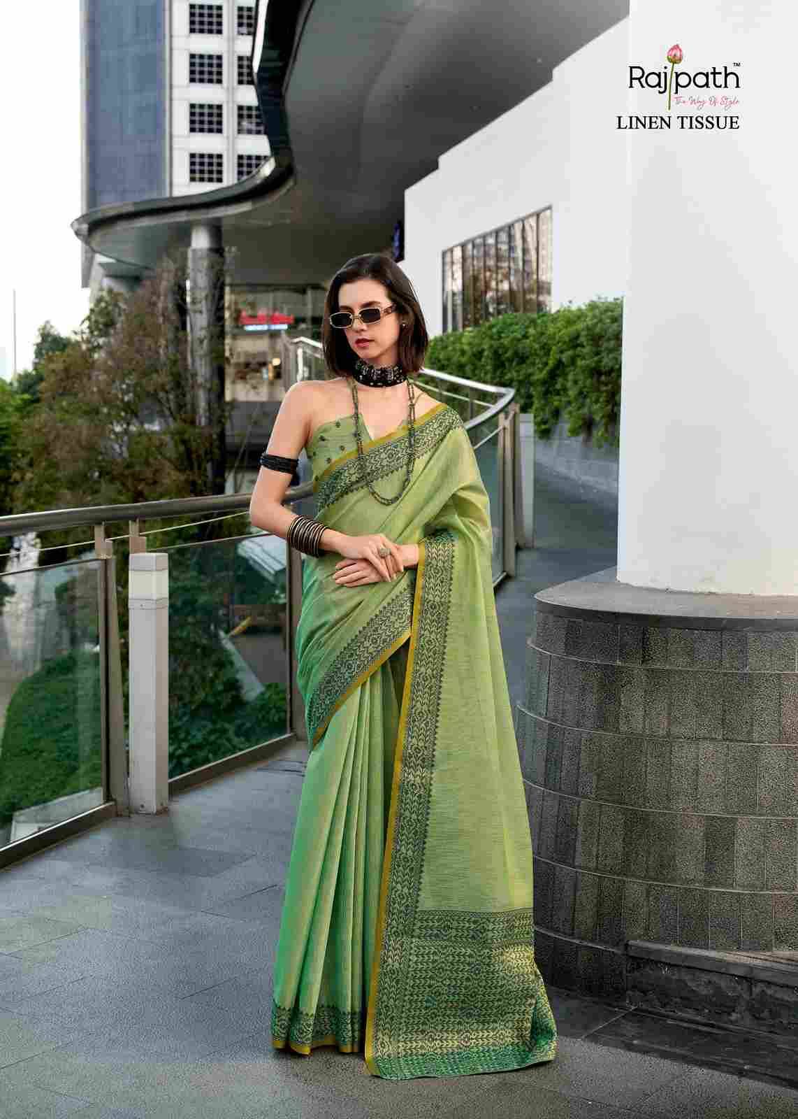Blackberry By Rajpath 113 To 118 Series Indian Traditional Wear Collection Beautiful Stylish Fancy Colorful Party Wear & Occasional Wear Tissue Linen Sarees At Wholesale Price