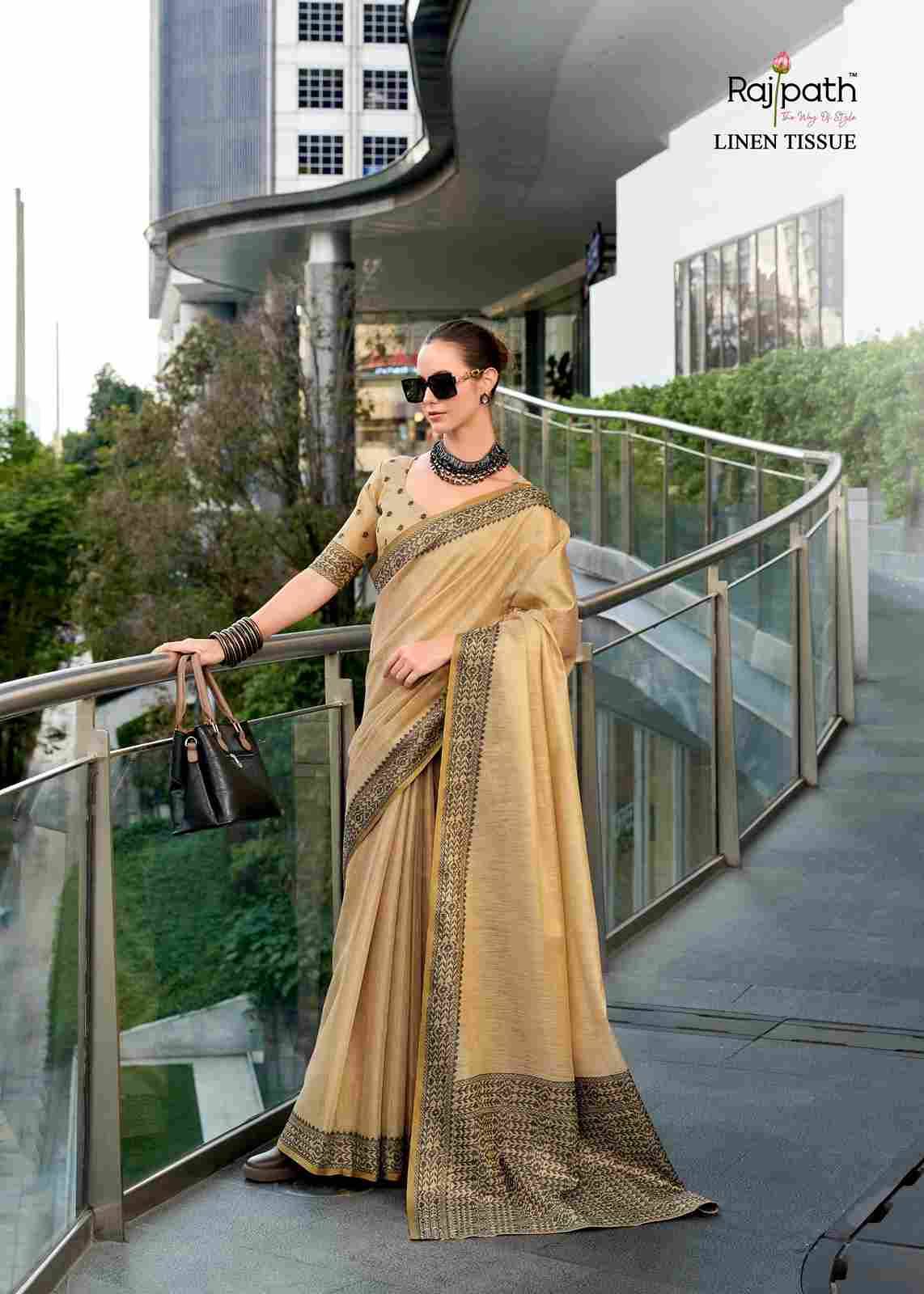 Blackberry By Rajpath 113 To 118 Series Indian Traditional Wear Collection Beautiful Stylish Fancy Colorful Party Wear & Occasional Wear Tissue Linen Sarees At Wholesale Price