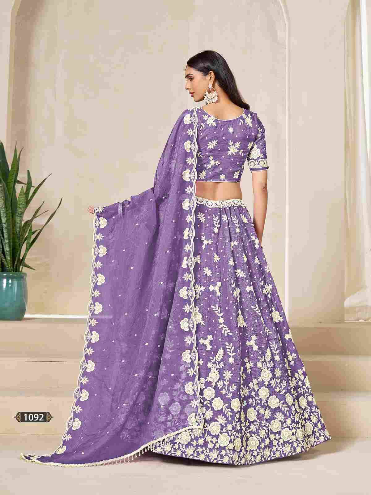 Mehvish Vol-19 By Fashid Wholesale 1091 To 1094 Series Designer Beautiful Collection Occasional Wear & Party Wear Organza Lehengas At Wholesale Price