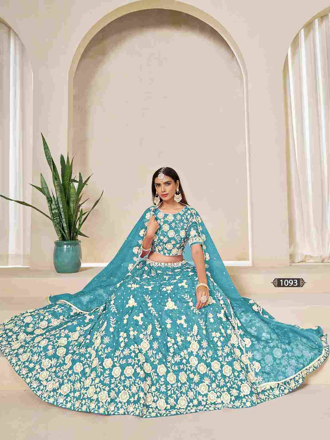 Mehvish Vol-19 By Fashid Wholesale 1091 To 1094 Series Designer Beautiful Collection Occasional Wear & Party Wear Organza Lehengas At Wholesale Price