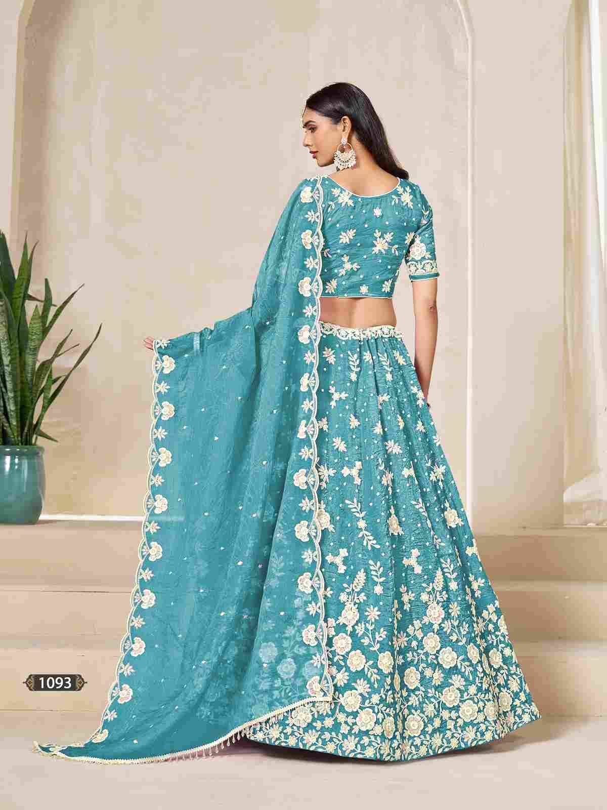 Mehvish Vol-19 By Fashid Wholesale 1091 To 1094 Series Designer Beautiful Collection Occasional Wear & Party Wear Organza Lehengas At Wholesale Price
