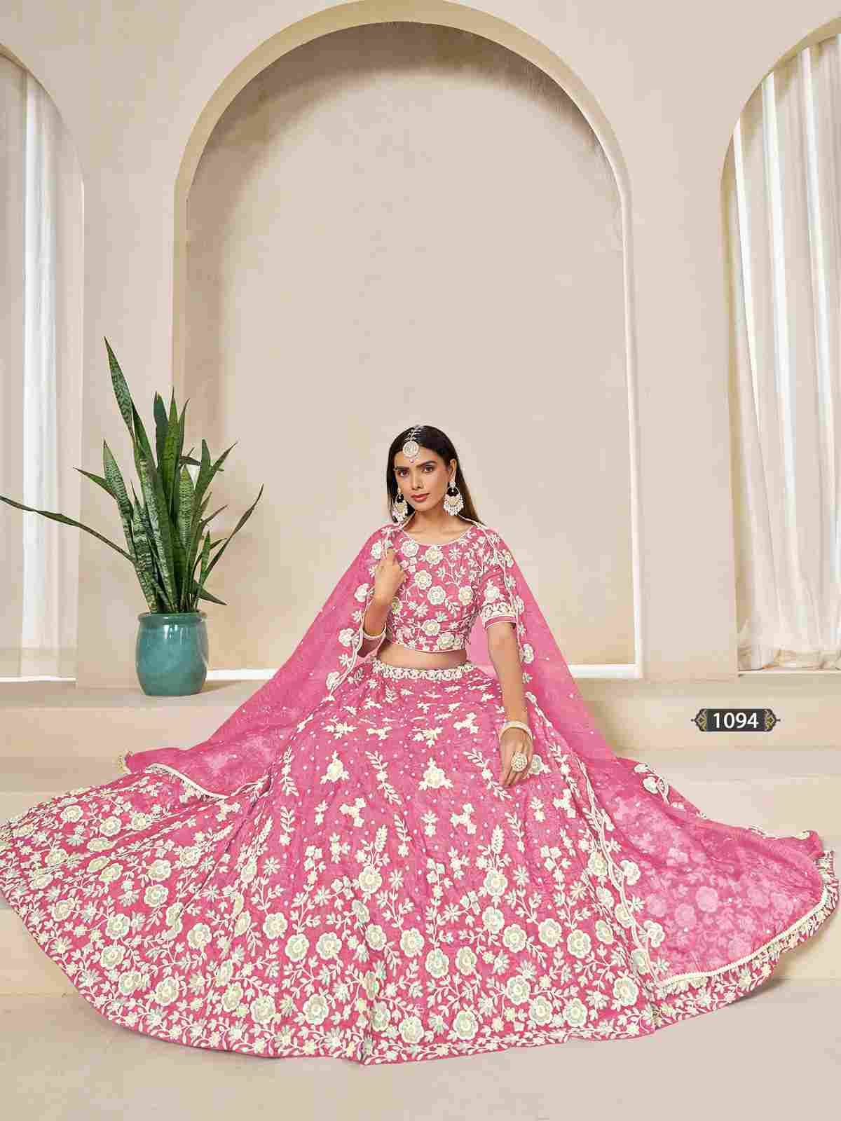 Mehvish Vol-19 By Fashid Wholesale 1091 To 1094 Series Designer Beautiful Collection Occasional Wear & Party Wear Organza Lehengas At Wholesale Price