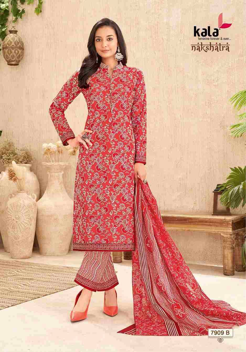 Nakshatra Vol-4 By Kala 7901-B To 7912-B Series Beautiful Festive Suits Colorful Stylish Fancy Casual Wear & Ethnic Wear Pure Cotton Print Dresses At Wholesale Price