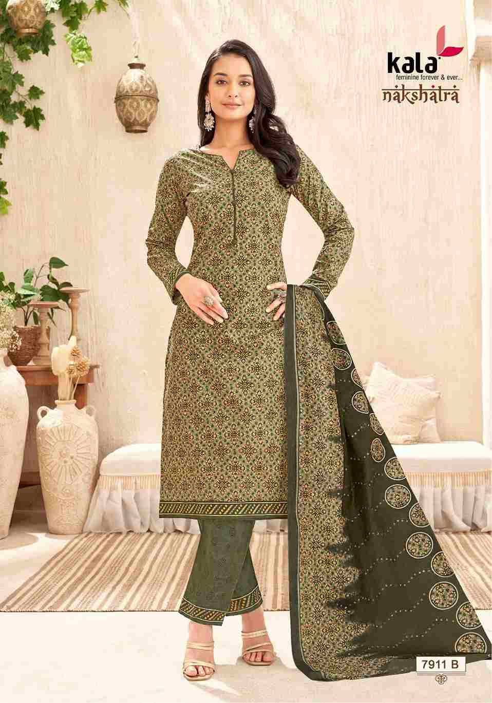 Nakshatra Vol-4 By Kala 7901-B To 7912-B Series Beautiful Festive Suits Colorful Stylish Fancy Casual Wear & Ethnic Wear Pure Cotton Print Dresses At Wholesale Price
