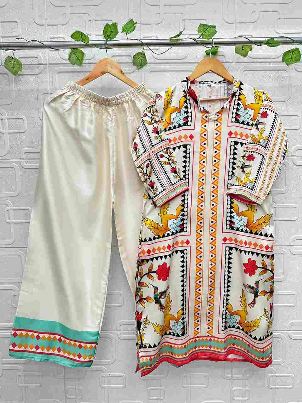 Turkis Vol-2 By Aasha Designer 10005 To 10007 Series Designer Stylish Fancy Colorful Beautiful Casual Wear & Ethnic Wear Modal Satin Co-Ords At Wholesale Price