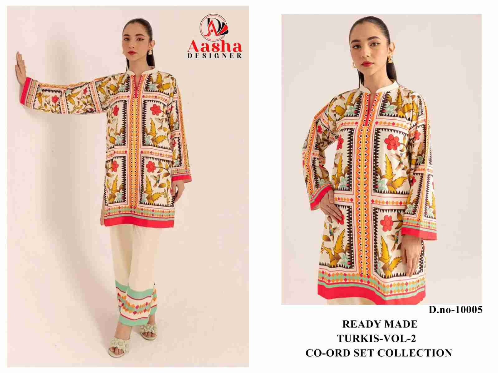Turkis Vol-2 By Aasha Designer 10005 To 10007 Series Designer Stylish Fancy Colorful Beautiful Casual Wear & Ethnic Wear Modal Satin Co-Ords At Wholesale Price