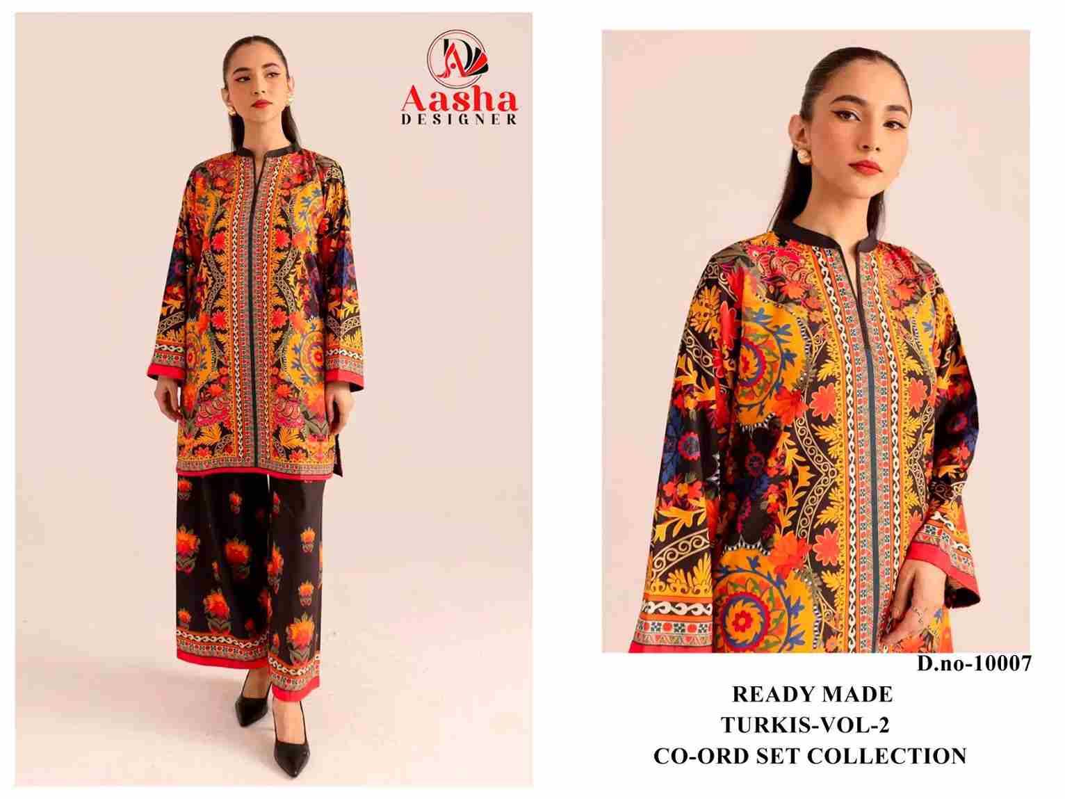 Turkis Vol-2 By Aasha Designer 10005 To 10007 Series Designer Stylish Fancy Colorful Beautiful Casual Wear & Ethnic Wear Modal Satin Co-Ords At Wholesale Price