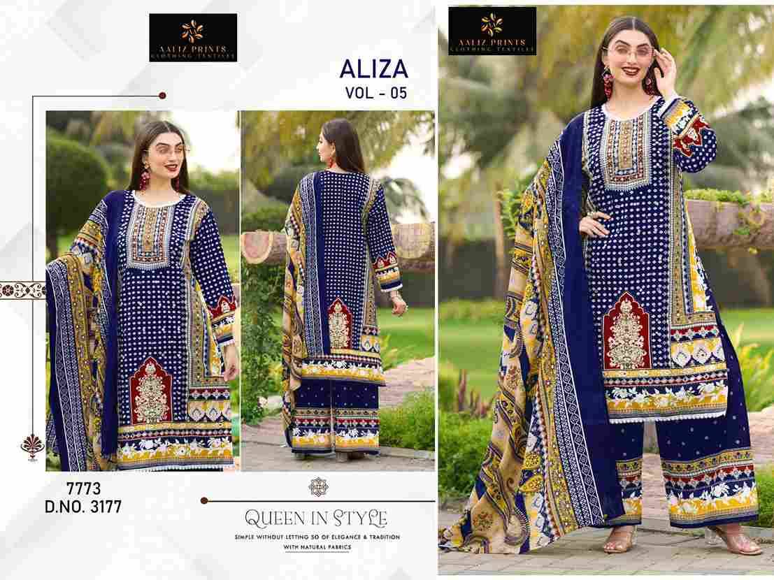 Aliza Vol-5 By Aaliz Prints 3175 To 3178 Series Beautiful Pakistani Suits Stylish Fancy Colorful Casual Wear & Ethnic Wear Cotton Digital Print Dresses At Wholesale Price