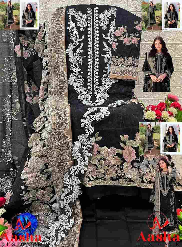 Aasha 1170 Colours By Aasha Designer 1170-A To 1170-B Series Pakistani Suits Beautiful Fancy Colorful Stylish Party Wear & Occasional Wear Pure Cotton Embroidery Dresses At Wholesale Price