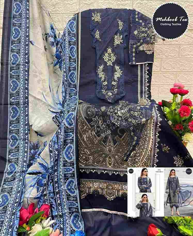 Mehboob Tex Hit Design 1686 Colours By Mehboob Tex 1686-A To 1686-C Series Beautiful Pakistani Suits Stylish Fancy Colorful Party Wear & Occasional Wear Pure Cotton Dresses At Wholesale Price