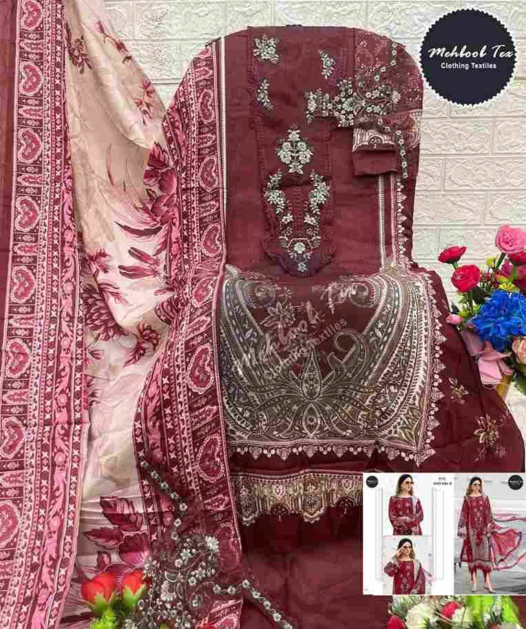 Mehboob Tex Hit Design 1686 Colours By Mehboob Tex 1686-A To 1686-C Series Beautiful Pakistani Suits Stylish Fancy Colorful Party Wear & Occasional Wear Pure Cotton Dresses At Wholesale Price