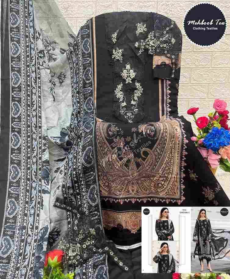 Mehboob Tex Hit Design 1686 Colours By Mehboob Tex 1686-A To 1686-C Series Beautiful Pakistani Suits Stylish Fancy Colorful Party Wear & Occasional Wear Pure Cotton Dresses At Wholesale Price