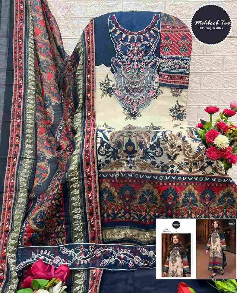 Mehboob Tex Hit Design 1687 Colours By Mehboob Tex 1687-A To 1687-C Series Beautiful Pakistani Suits Stylish Fancy Colorful Party Wear & Occasional Wear Pure Cotton Dresses At Wholesale Price