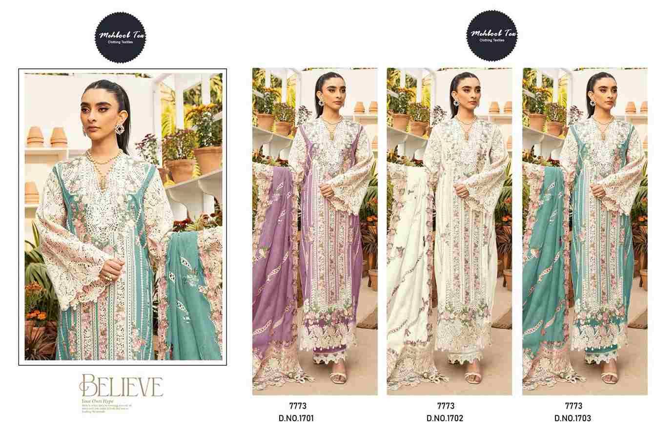 Ombre Premium Vol-3 By Mehboob Tex 1701 To 1703 Series Designer Pakistani Suits Collection Beautiful Stylish Fancy Colorful Party Wear & Ethnic Wear Pure Viscose With Pure Cotton With Embroidery Dresses At Wholesale Price