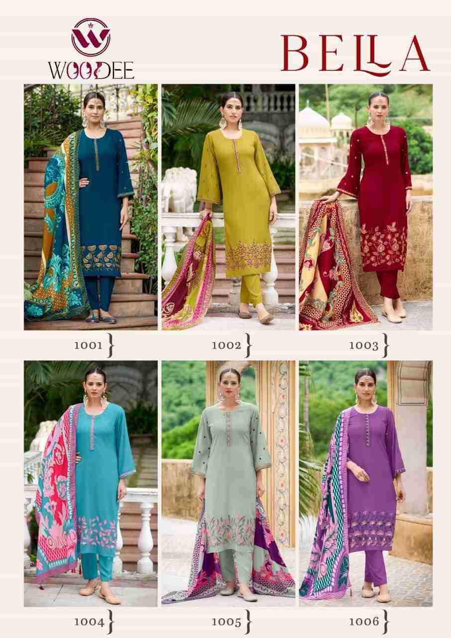 Bella By Woodee 1001 To 1006 Series Designer Stylish Fancy Colorful Beautiful Party Wear & Ethnic Wear Collection Premium Rayon Dresses At Wholesale Price