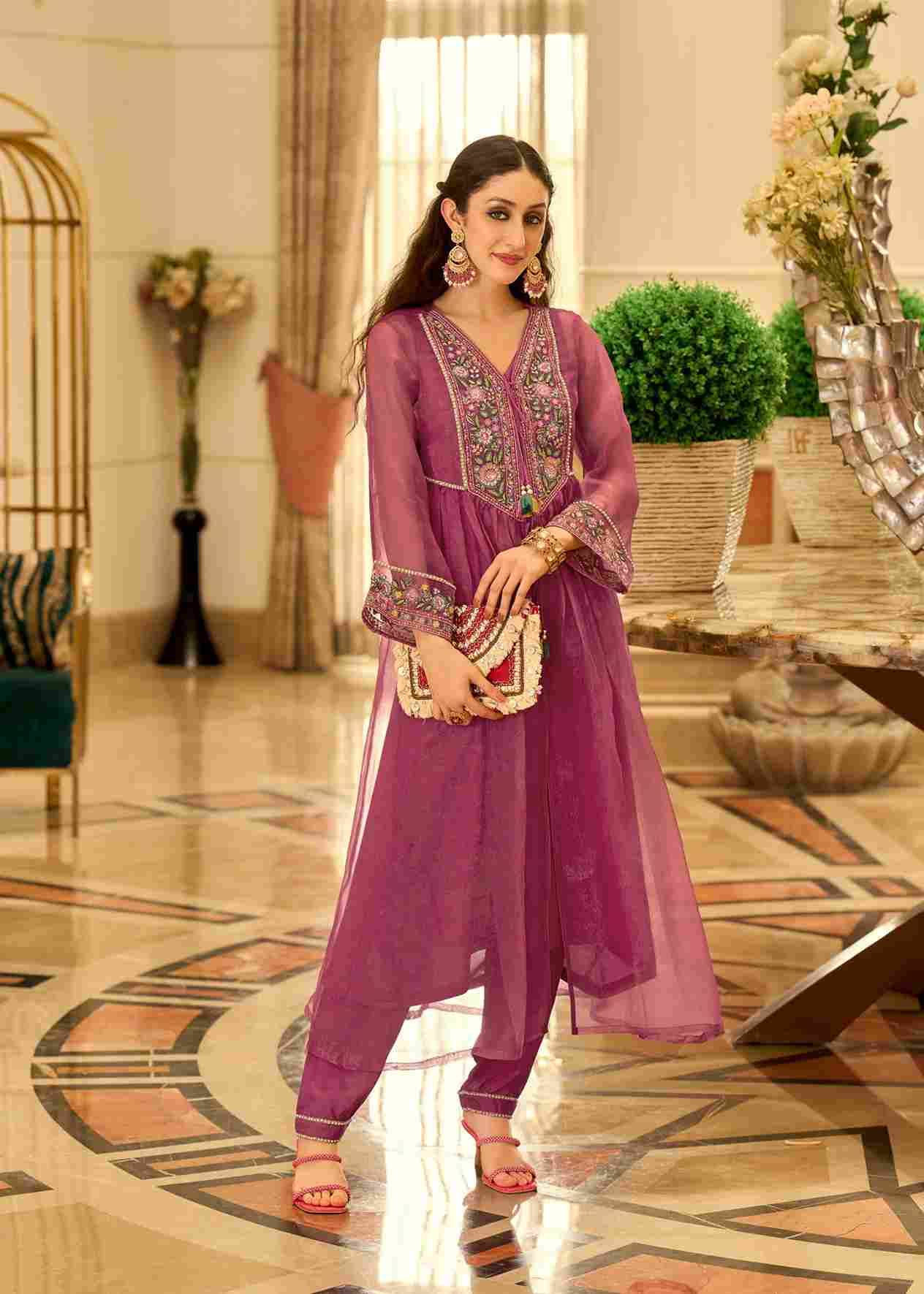 Swara By PRM Trendz 5101 To 5106 Series Designer Stylish Fancy Colorful Beautiful Party Wear & Ethnic Wear Collection Pure Organza Kurtis With Bottom At Wholesale Price