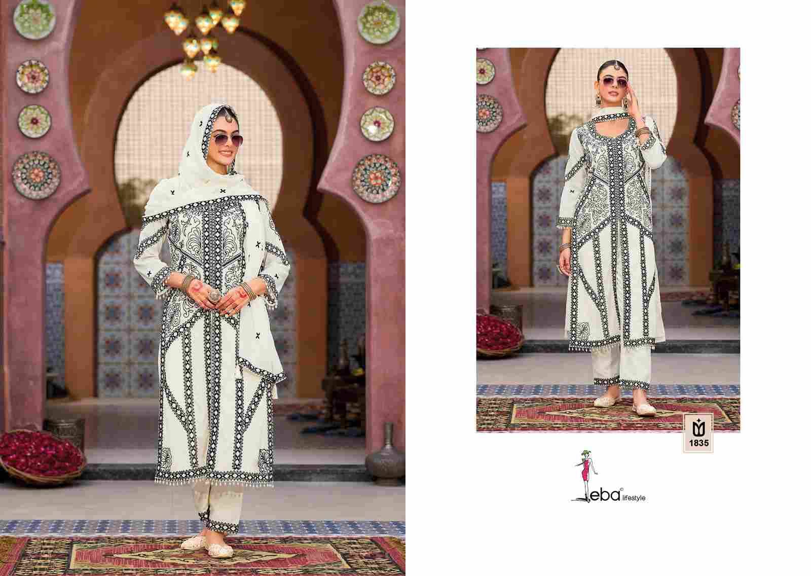 Kase By Eba Lifestyle 1835 To 1836 Series Designer Festive Suits Collection Beautiful Stylish Fancy Colorful Party Wear & Occasional Wear Heavy Chinnon Dresses At Wholesale Price