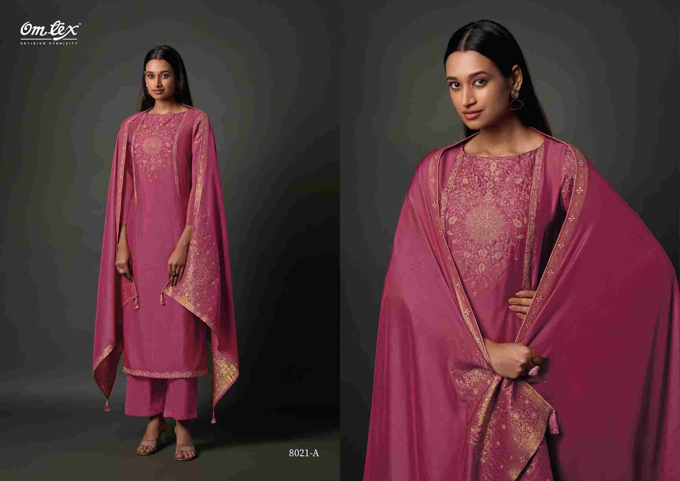 Yoshita By Om Tex 8021-A To 8021-C Series Beautiful Festive Suits Colorful Stylish Fancy Casual Wear & Ethnic Wear Silk Print With Work Dresses At Wholesale Price