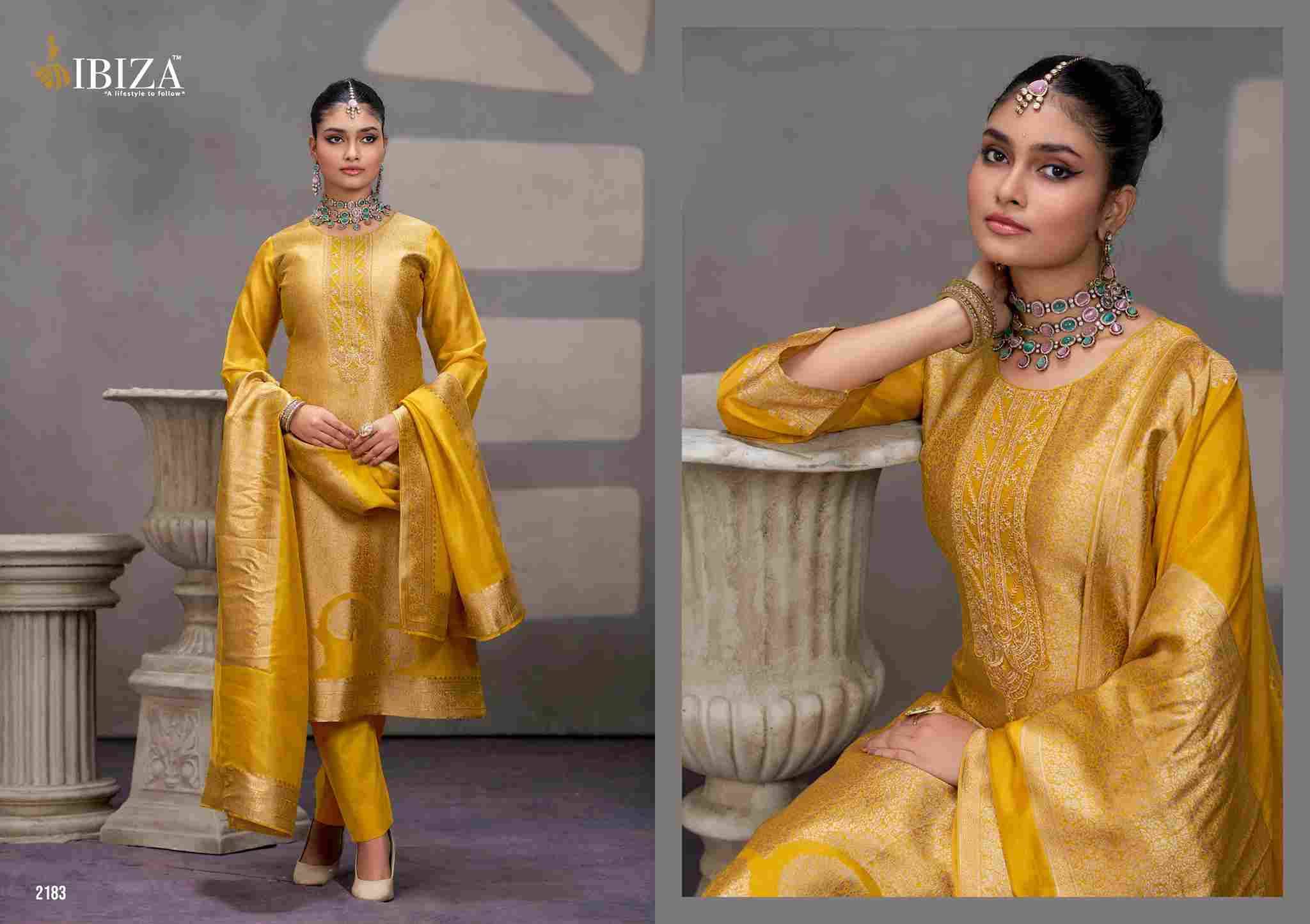 Sakhi Vol-12 By Ibiza 2181 To 2184 Series Designer Festive Suits Beautiful Fancy Stylish Colorful Party Wear & Occasional Wear Pure Silk Jacquard Dresses At Wholesale Price