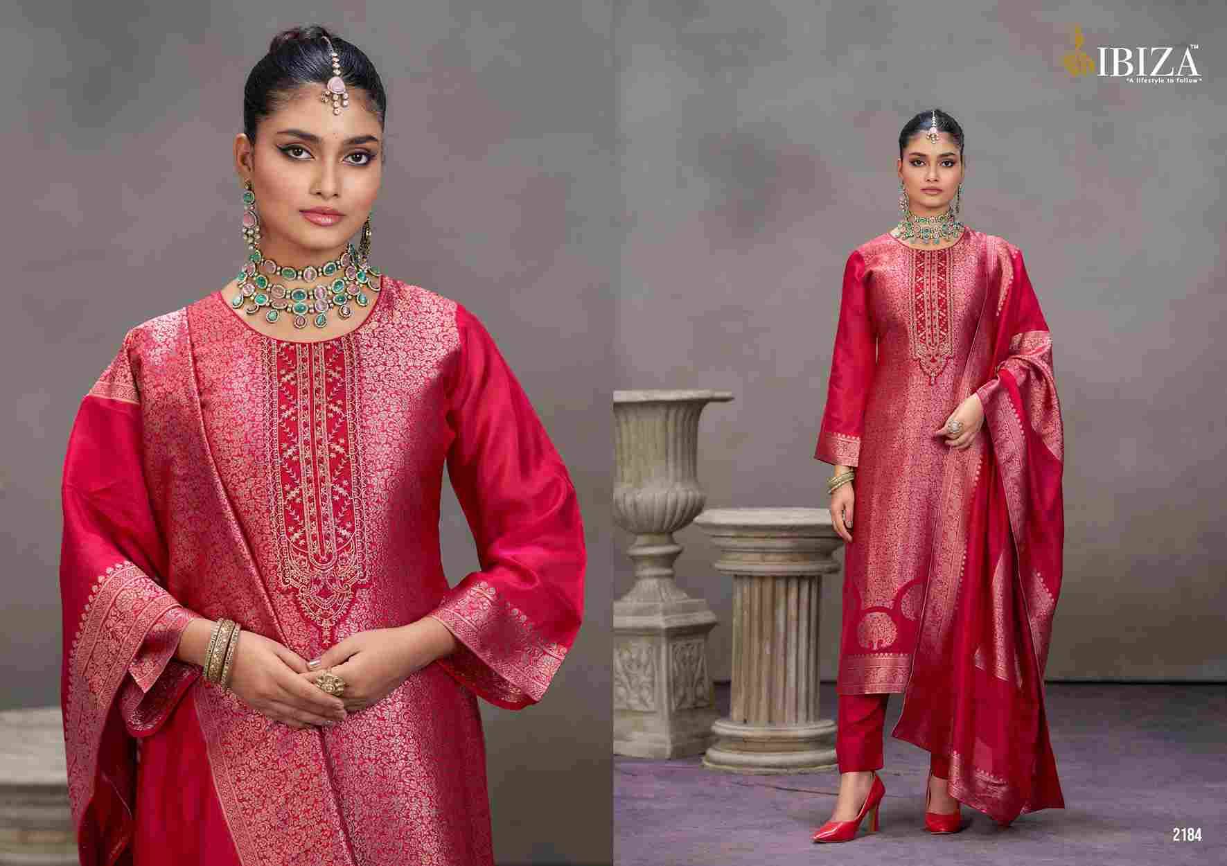 Sakhi Vol-12 By Ibiza 2181 To 2184 Series Designer Festive Suits Beautiful Fancy Stylish Colorful Party Wear & Occasional Wear Pure Silk Jacquard Dresses At Wholesale Price