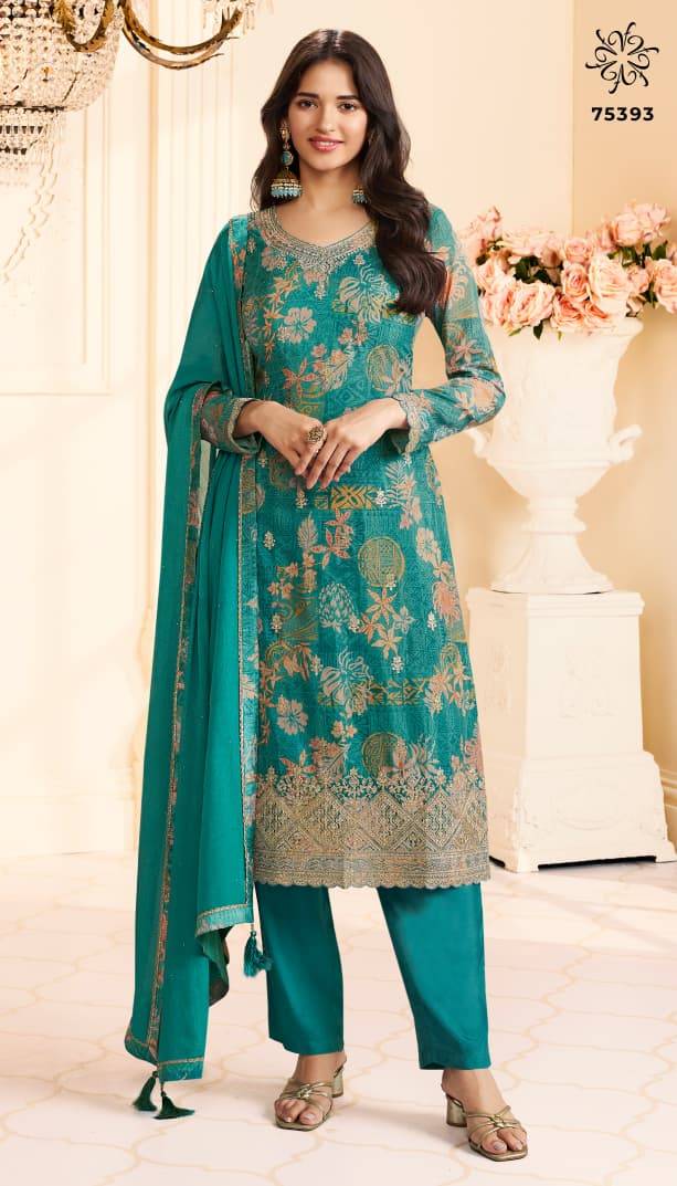 Roop By Kuleesh 75391 To 75394 Series Designer Festive Suits Collection Beautiful Stylish Fancy Colorful Party Wear & Occasional Wear Chinnon Dresses At Wholesale Price