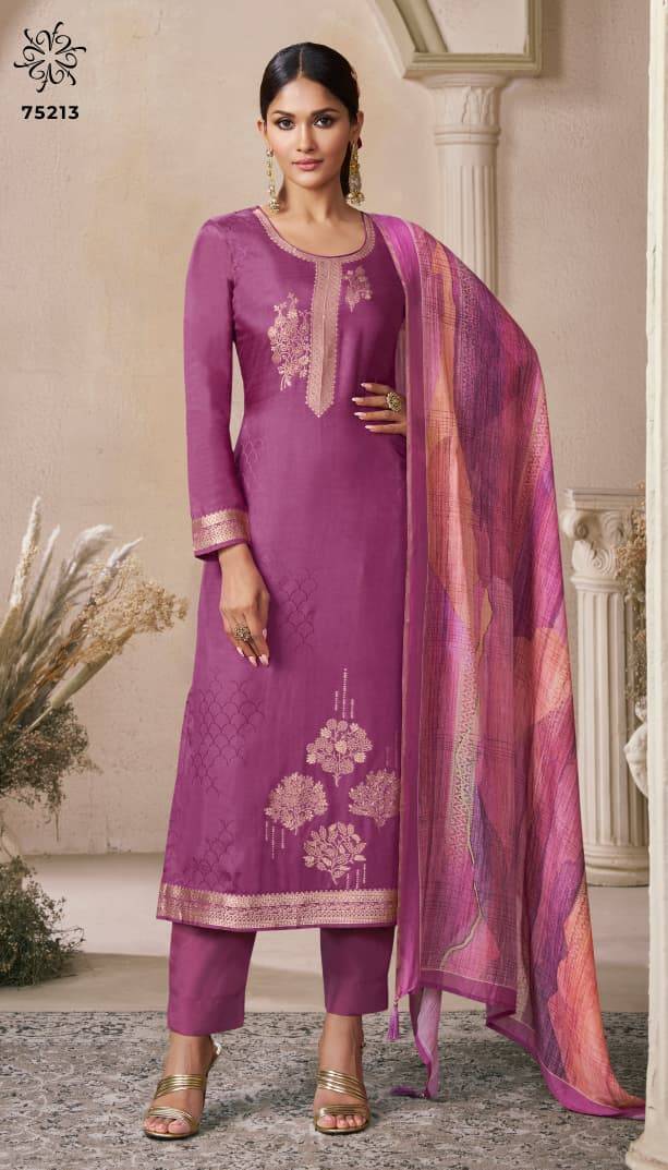 Navya Vol-6 By Kuleesh 75211 To 75214 Series Designer Festive Suits Collection Beautiful Stylish Fancy Colorful Party Wear & Occasional Wear Muslin Dresses At Wholesale Price