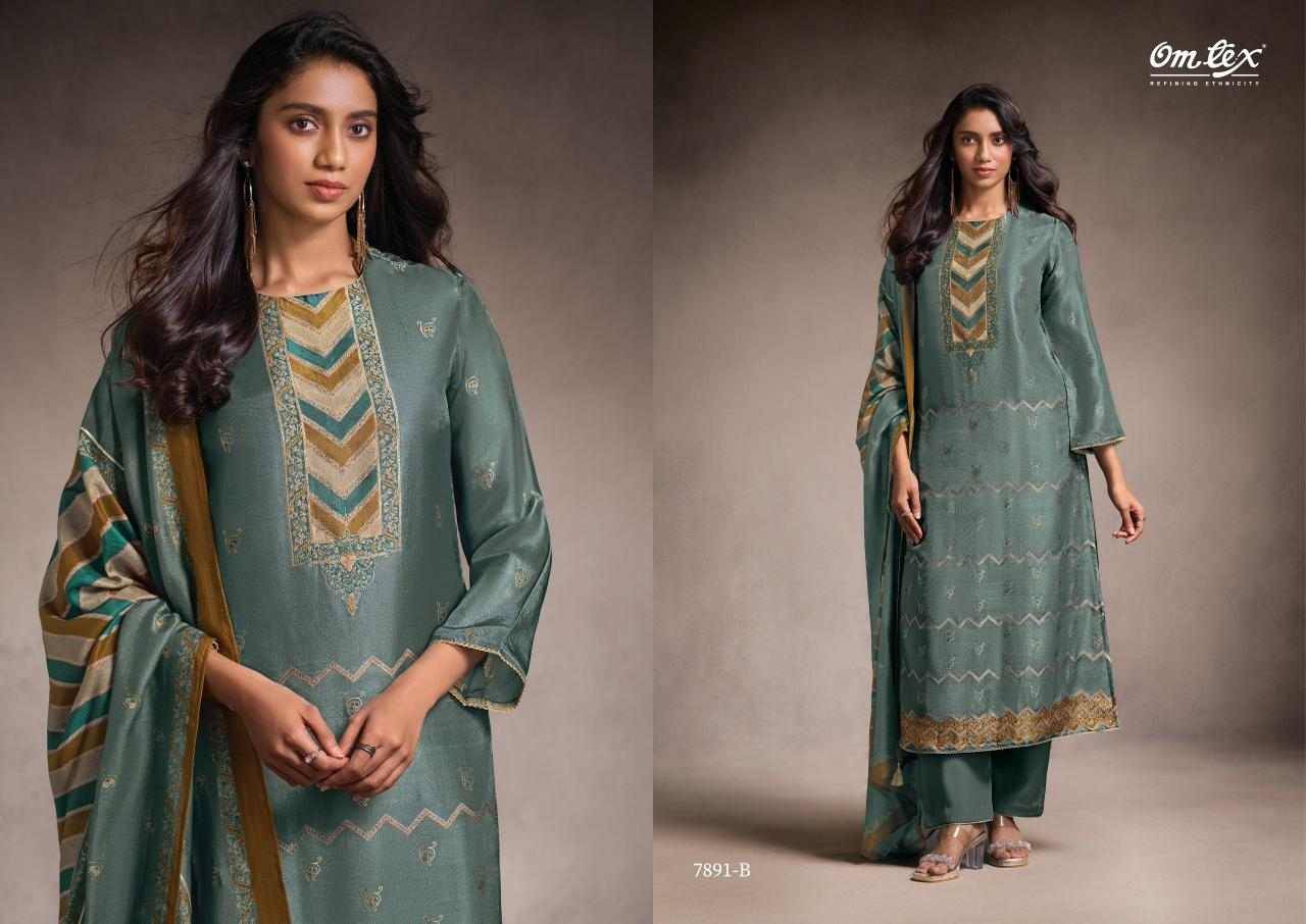 Lavya By Om Tex 7891-A To 7891-D Series Beautiful Festive Suits Colorful Stylish Fancy Casual Wear & Ethnic Wear Silk Dresses At Wholesale Price