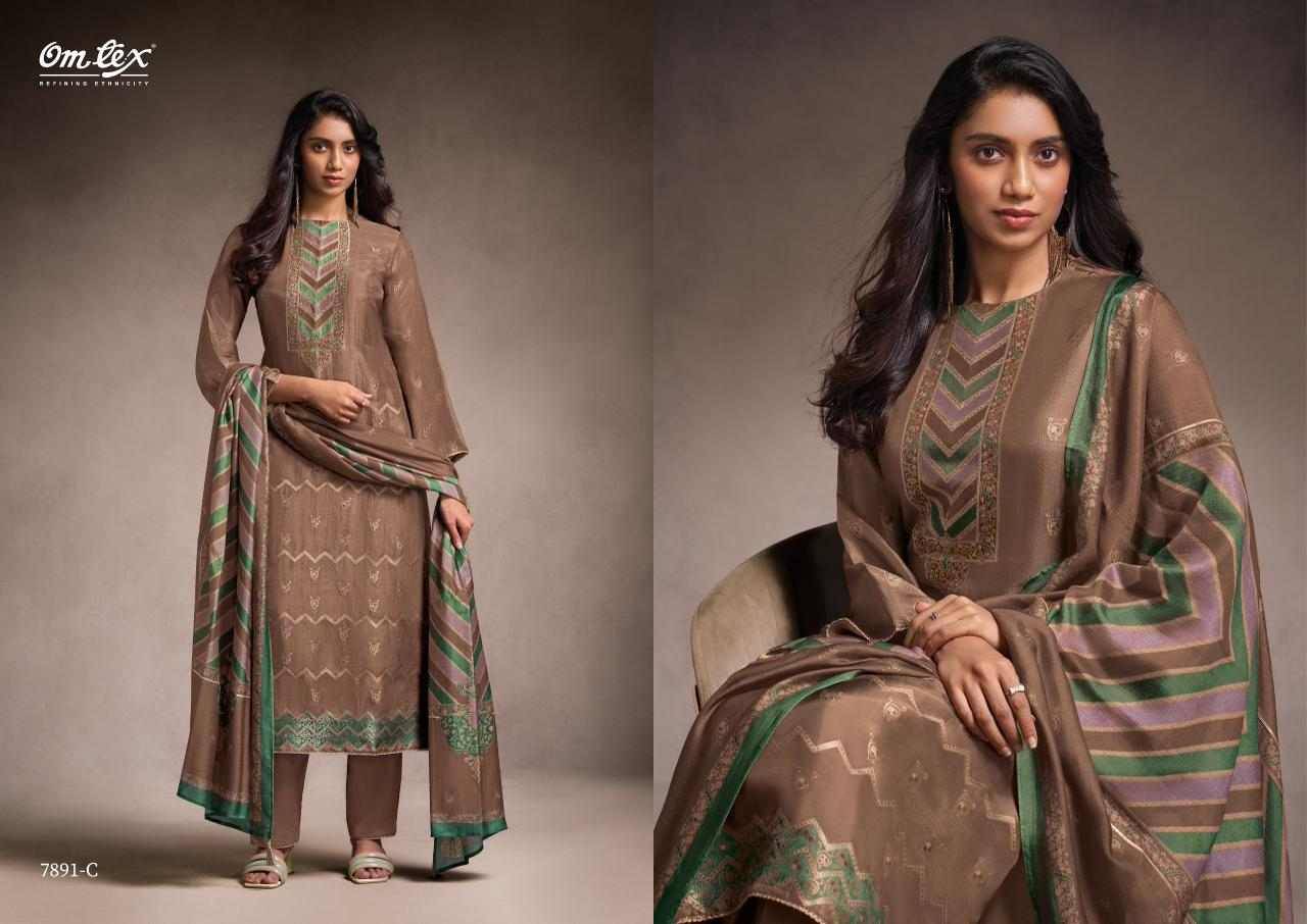 Lavya By Om Tex 7891-A To 7891-D Series Beautiful Festive Suits Colorful Stylish Fancy Casual Wear & Ethnic Wear Silk Dresses At Wholesale Price